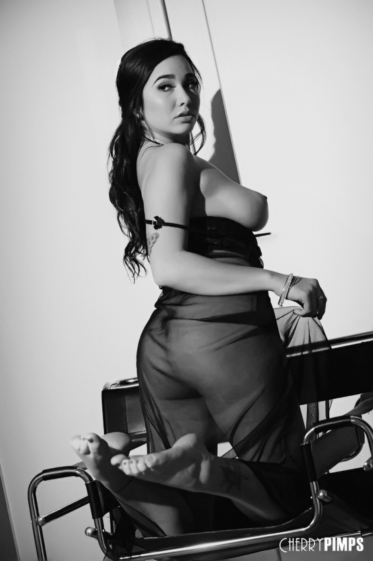Karlee Grey Is Sultry In Black And White 12