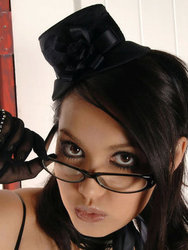 Maria Ozawa In Sexy Black Latex Lingerie