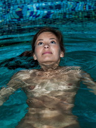 Naked Irina J In The Pool