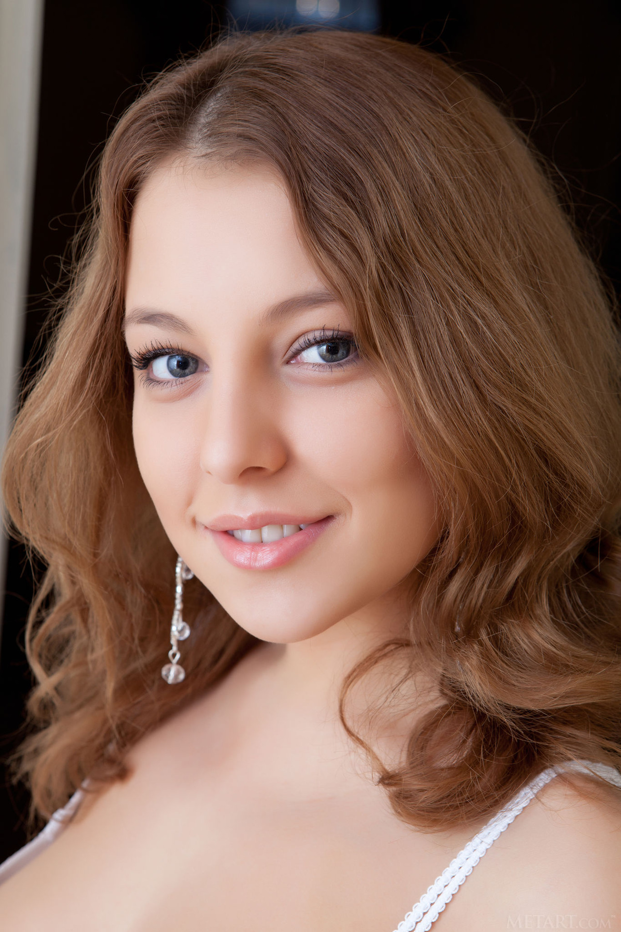 Gorgeous Nikia A appears dressed in a white lace bra 03