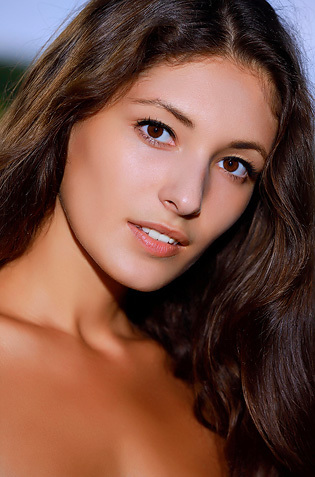 Natural Teen Rosella Posing Outdoors